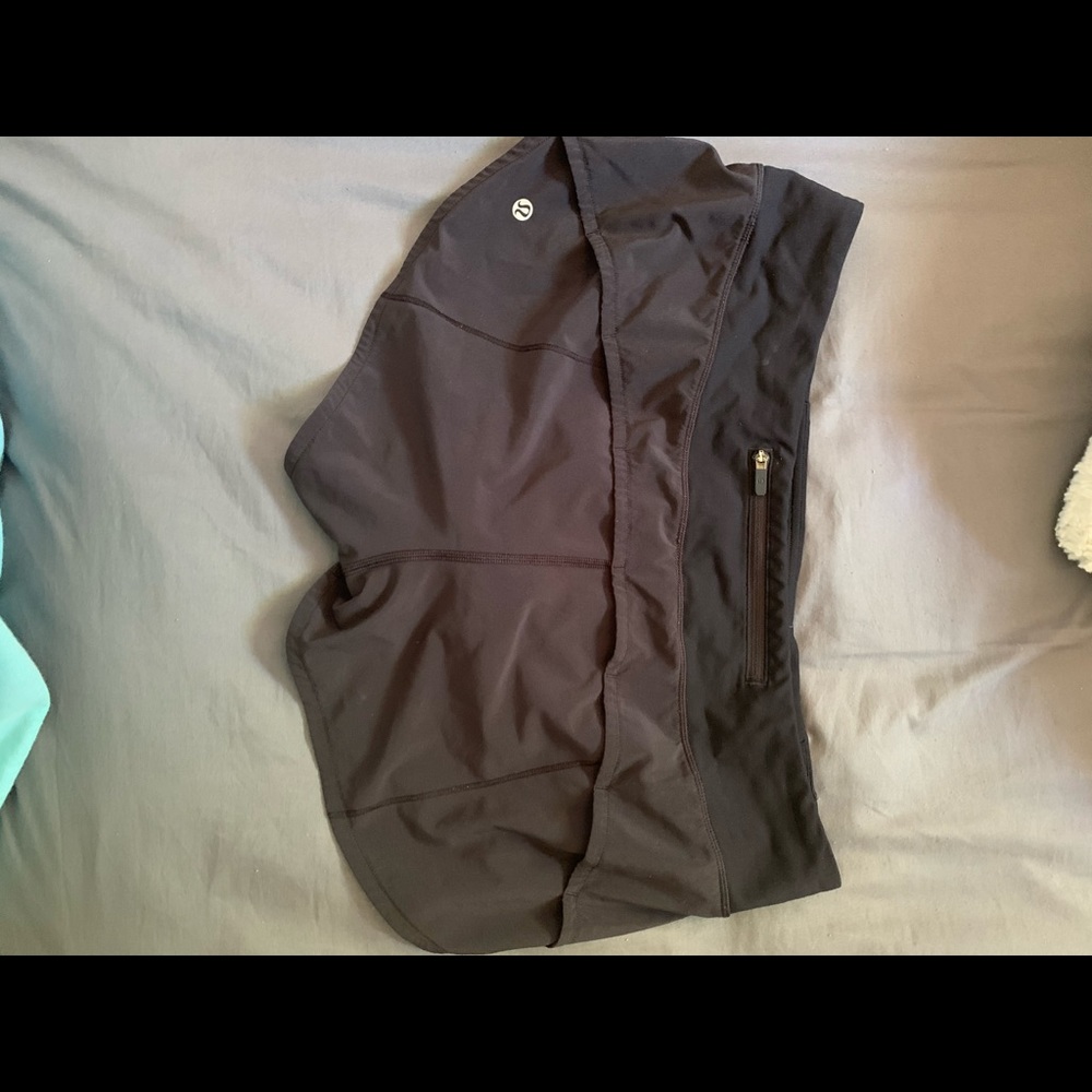 Black lululemon shorts size 10